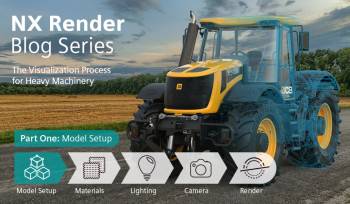 Quy trình trực quan hóa thiết bị hạng nặng với NX Render (P1)